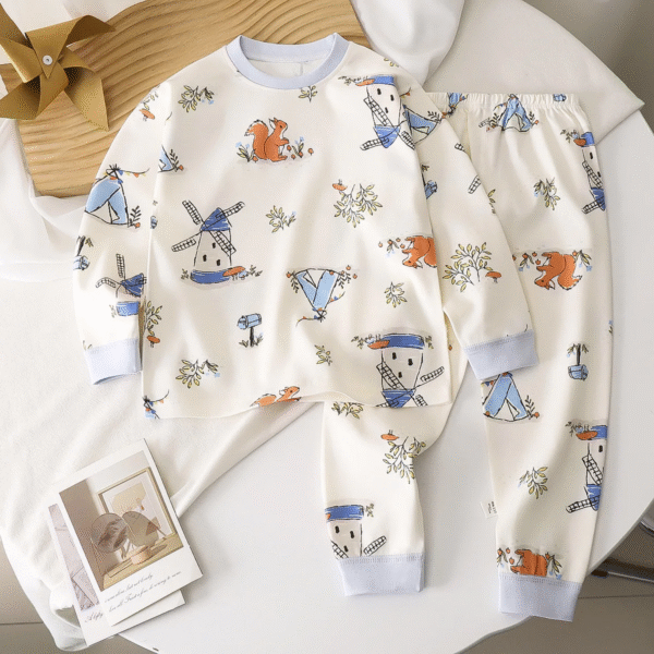 Mid season full sleeved organic cotton trouser shirt