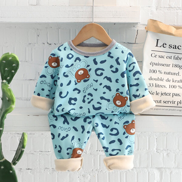 Cheetah winter Fleece set