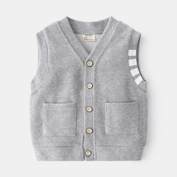Little Gentleman's High Quality comfort V-neck Outerwear