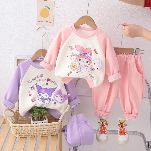Kuromi and Melody winter stylish set