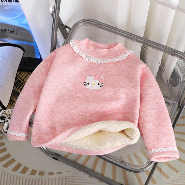 Thick fur long sleeved winter upper