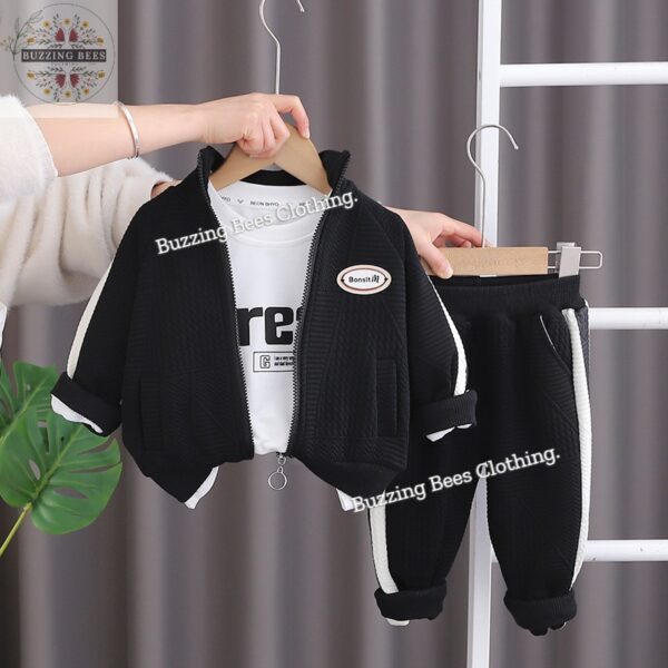 winter textured cozy tracksuit