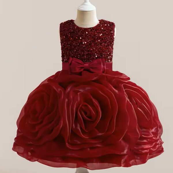Luxury Princess wear blood red.