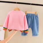 Rainbow Princess Stylish 3 Piece jacket set - Image 2