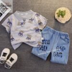Denim Premium Shorts set - Image 2