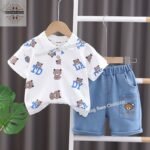 Denim Premium Shorts set