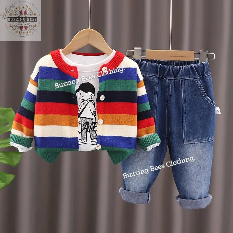3-Piece Stylish Winter Cozy Sweater Set